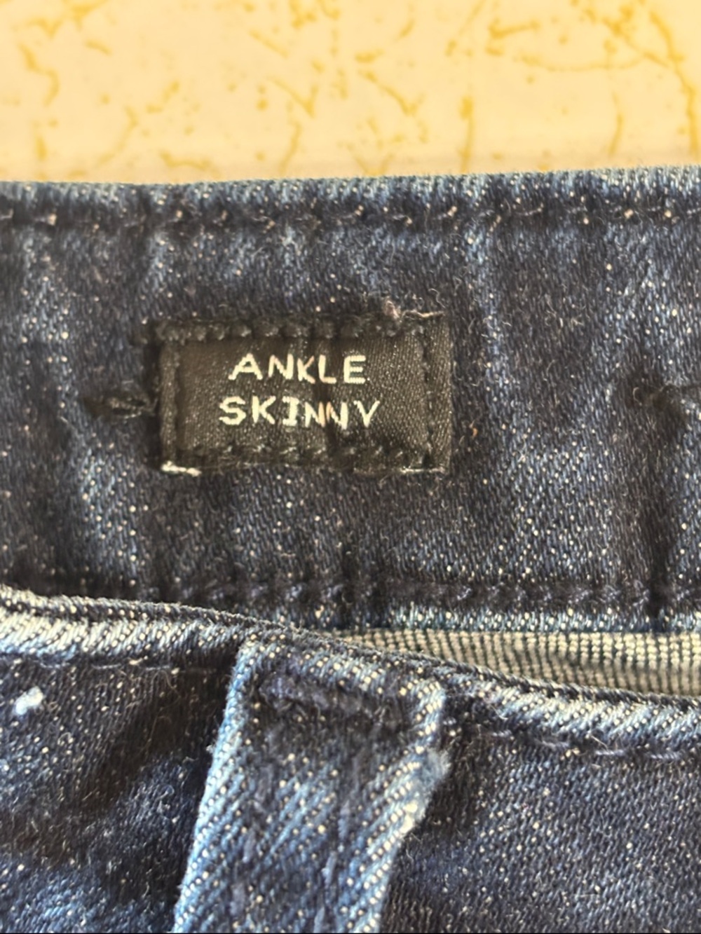 -Miss Me Skinny Ankle 9" High Rise Dark Wash Patchwork Star Love Y2K Jean W/26 - Picture 12 of 15